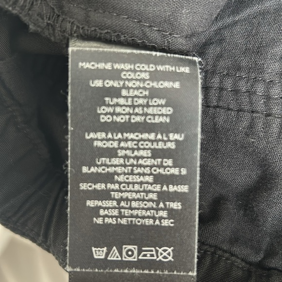 Free People Drawstring Cotton Ruched Pants size XS black casual NWOT - Picture 7 of 8